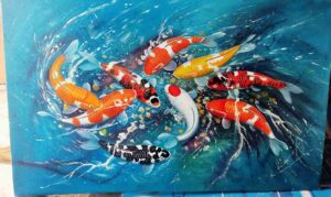 Lukisan Ikan Koi
