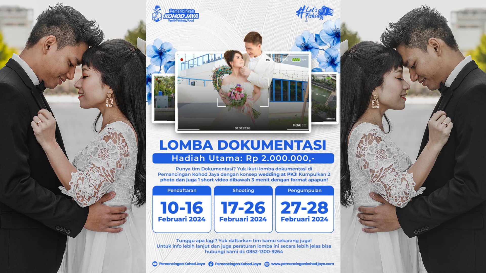 Lomba Dokumentasi Wedding di Spot Pemancingan Terdekat dengan Nuansa Romantis!